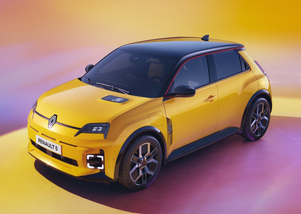 Die Seitenansicht des neuen Renault R5 E-Tech